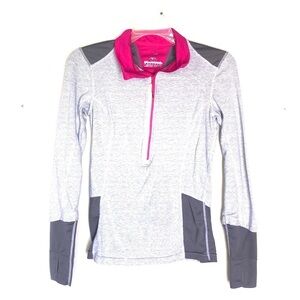 2/$15 MPG - Gray Pink 1/2 Zip Running Jacket Lightweight Activewear Pullover -XS